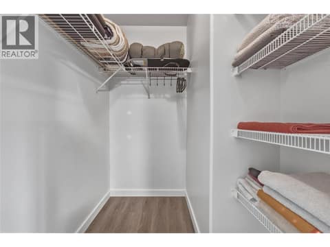 Primary Walk-in closet at 10824 Westshore Road, Okanagan North, Vernon