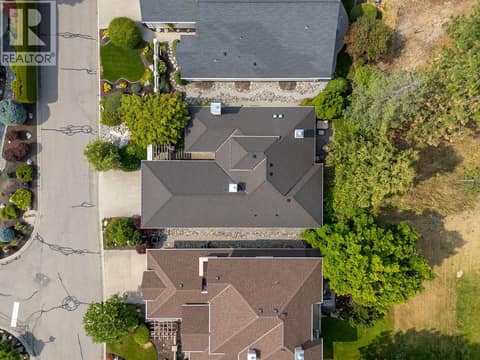 Aerial View of Home at 3889 Gallaghers Grange, South East Kelowna