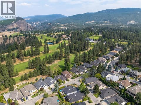 Aerial View of Neighbourhood at 3889 Gallaghers Grange, South East Kelowna