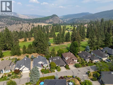 Aerial View of Neighbourhood at 3889 Gallaghers Grange, South East Kelowna