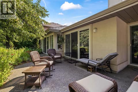 Patio at 3889 Gallaghers Grange, South East Kelowna