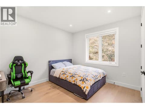 Second bedroom on upstairs main level at 647 Deans Drive, Black Mountain, Kelowna
