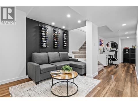 DOWNSTAIRS LIVING ROOM at 2751 Lakeview Road, Lakeview Heights, West Kelowna