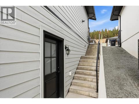 Entrance to separate LEGAL SUITE at 2815 Copper Ridge Drive, Smith Creek, West Kelowna