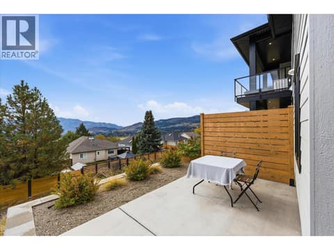 Private backyard space for the suite at 2815 Copper Ridge Drive, Smith Creek, West Kelowna