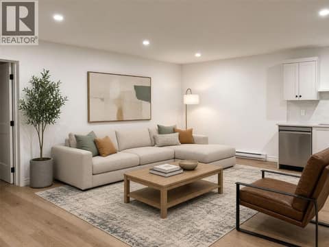 Suite living area (virtually staged) at 2815 Copper Ridge Drive, Smith Creek, West Kelowna