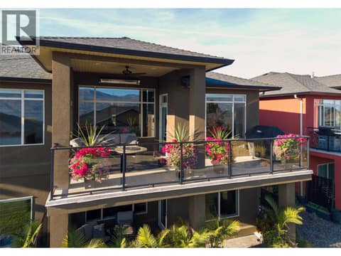 Enjoy the covered deck, complete with built in heater, overhead fan, and plumbed gas line for your BBQ. at 2151 Madera Court, Westbank Centre, West Kelowna