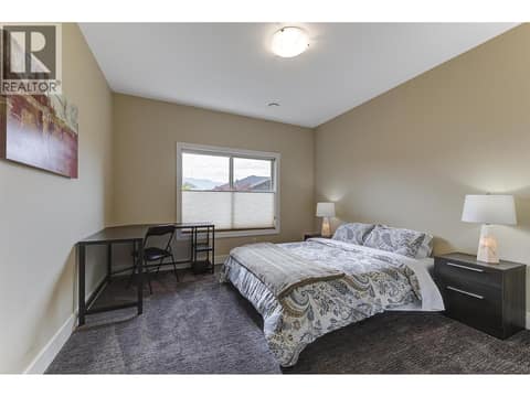Lower level bedroom at 2151 Madera Court, Westbank Centre, West Kelowna