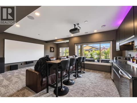 The media room of your dreams! at 2151 Madera Court, Westbank Centre, West Kelowna