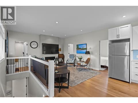 Separate private entrance via stairs, has its own private deck space. at 2050 Long Street, Kelowna South