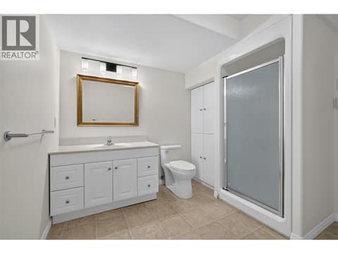 Downstairs Bathroom at 330 Woodwind Court, Glenmore, Kelowna