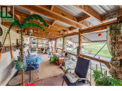 Backyard Covered Patio at 5467 Sawmill Road, Oliver Rural