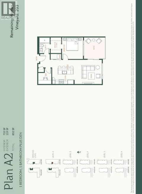 Floorplan at 2780 Olalla Road Unit# 203, Lakeview Heights, West Kelowna