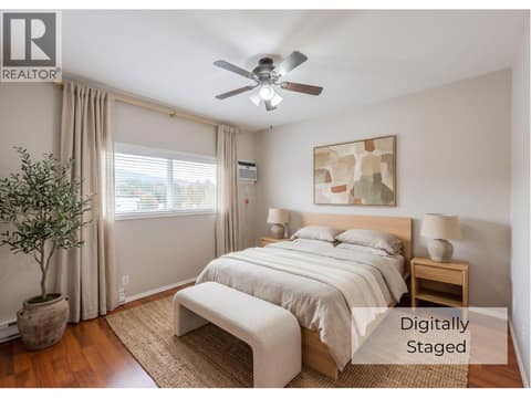 Bedroom digitally staged at 650 MCKINNEY Road Unit# 325, Oliver