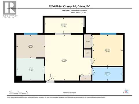 Floor plan at 650 MCKINNEY Road Unit# 325, Oliver