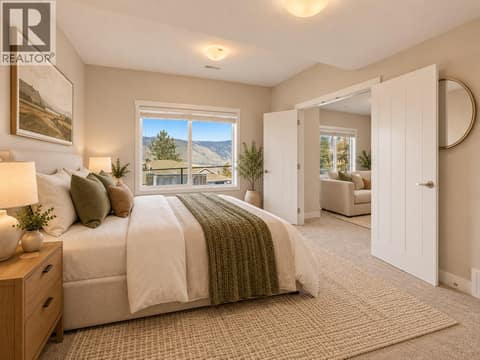 Lower Level 3rd Bedroom - This image has been digitally staged at 1939 COLDWATER Drive Unit# 106, Juniper Ridge, Kamloops