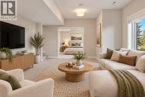 Lower Level Rec Room  & Family Room - Photo has been Digitally Staged at 1939 COLDWATER Drive Unit# 106, Juniper Ridge, Kamloops