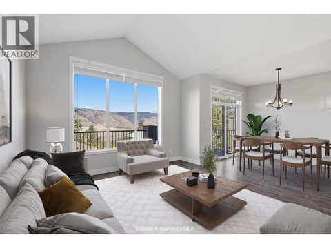 Main Floor Living Room - This photo has been digitally staged at 1939 COLDWATER Drive Unit# 106, Juniper Ridge, Kamloops