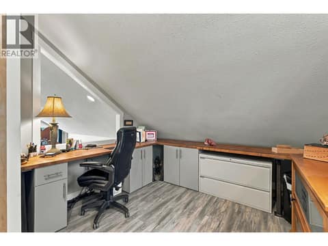 Built in office in walk-in loft at 6976 Terazona Drive, Fintry, Kelowna