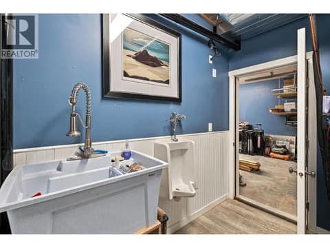 Half bathroom in garage at 6976 Terazona Drive, Fintry, Kelowna