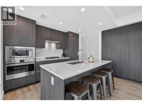 High-end appliances & plenty of cabinetry at 1626 Water Street Unit# 1804, Kelowna North
