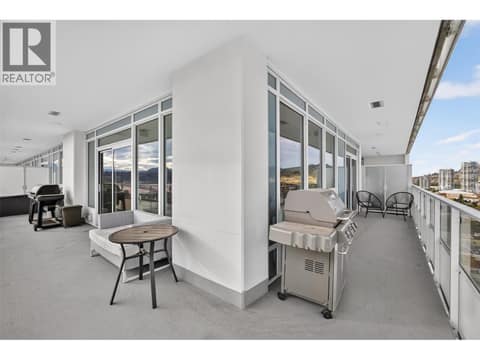 Patio at 1626 Water Street Unit# 1804, Kelowna North