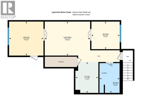 Floor plan - Legal suite at 705 Stoltz Court, Rutland North, Kelowna