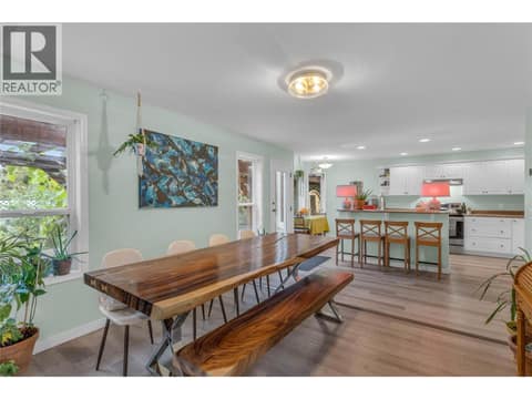 Large dining room - great for family gatherings at 705 Stoltz Court, Rutland North, Kelowna