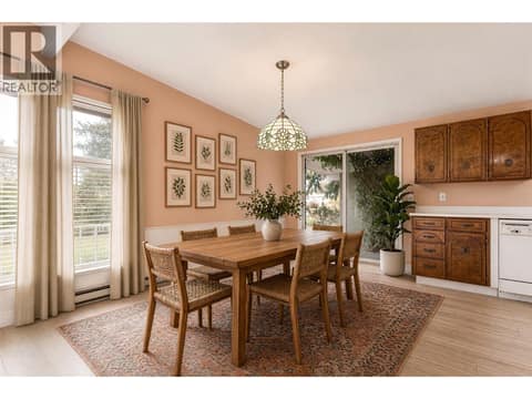 Dining room  (Virtually staged) at 4583 Bonjou Road, Lower Mission, Kelowna