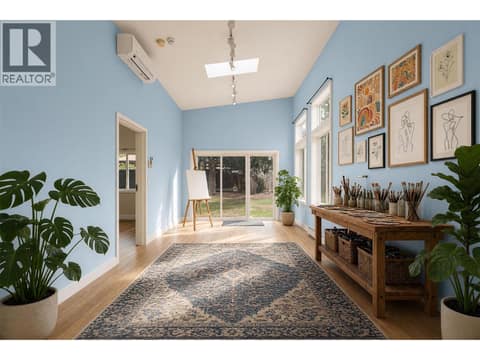 Large studio space (Virtually staged) at 4583 Bonjou Road, Lower Mission, Kelowna