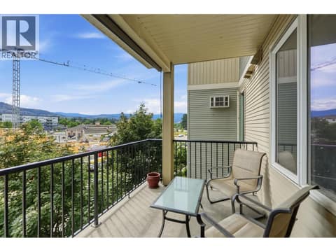 1st Balcony off of Living Room at 130 Barber Road Unit# 306, Rutland South, Kelowna