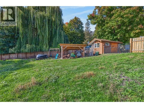 Mature trees, storage shed, and plenty of room for outdoor storage and recreation. at 359 Kildare Way, Okanagan North, Vernon