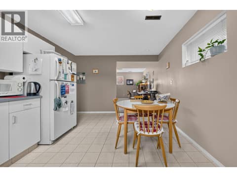 Suite dining room and kitchen at 879 Trench Court, Kelowna North