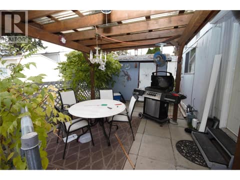 Back Patio at 4505 MCLEAN CREEK Road Unit# B19, Okanagan Falls