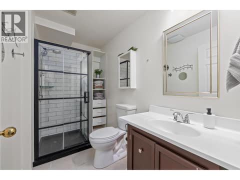 Lower floor 3 piece bathroom at 1765 Leckie Road Unit# 219, Springfield/Spall, Kelowna