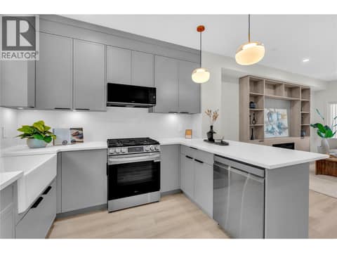 Photos shown are from a completed unit in an earlier phase. Finishes, layout, and features may vary at 784 ARGYLE Street Unit# 110, Main North, Penticton