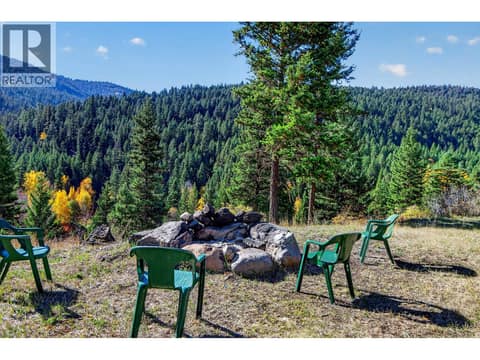 Fire pit at 9524 Tranquille Criss Creek Road, Red Lake, Kamloops