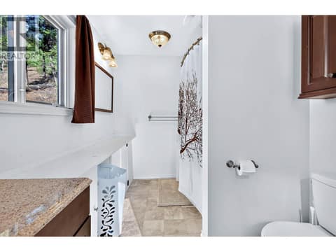Main floor bathroom at 9524 Tranquille Criss Creek Road, Red Lake, Kamloops