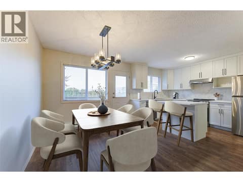 Virtually staged Dining-Kitchen area at 246 Briarwood Road, Rutland North, Kelowna