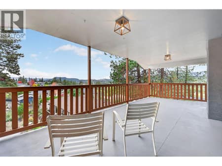 New Deck rail and flooring at 10551 Sherman Drive, Lake Country East / Oyama