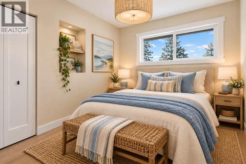 Virtually Staged 2nd Bedroom at 10551 Sherman Drive, Lake Country East / Oyama