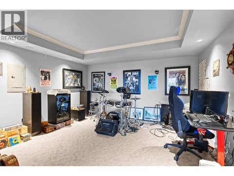 Media Room/ Music Room at 1911 Cornerstone Drive, Shannon Lake, West Kelowna