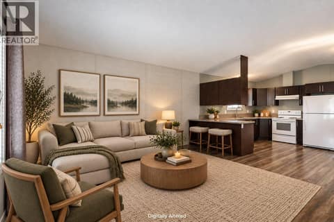 Digitally Altered Living Room at 610 Katherine Road Unit# 62, West Kelowna Estates