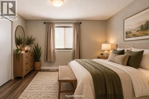 Digitally Altered Primary Bedroom at 610 Katherine Road Unit# 62, West Kelowna Estates