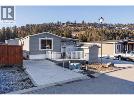 Secondary Driveway and Front Deck at 610 Katherine Road Unit# 62, West Kelowna Estates