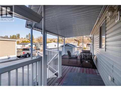 Side Porch at 610 Katherine Road Unit# 62, West Kelowna Estates