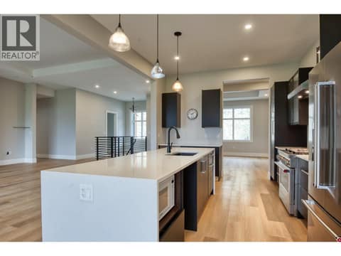 Kitchen with Island at 2835 Outlook Way, Naramata Rural