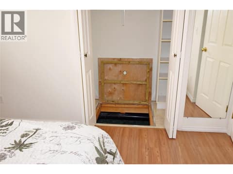 Entrance to crawl space at 5309 21 Street, Harwood, Vernon