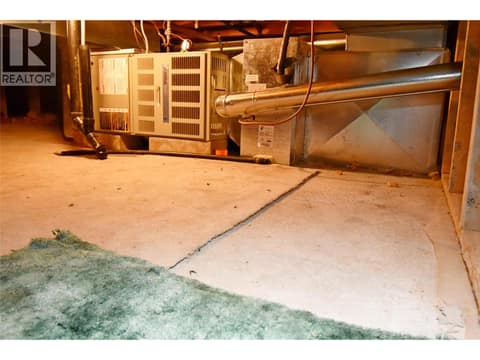 Furnace in the crawl space at 5309 21 Street, Harwood, Vernon