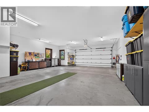Double tandem oversized garage at 734 Marin Crescent, Upper Mission, Kelowna